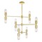 Cwi Lighting Hand Crank 12 Light Chandelier With Medallion Gold Finish 1227P34-12-169 - alternate 1